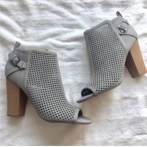 G by Guess Jerzy Gray Perforated Booties